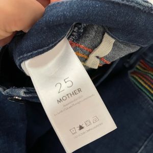 70s vibe rainbow jeans by Mother Denim
